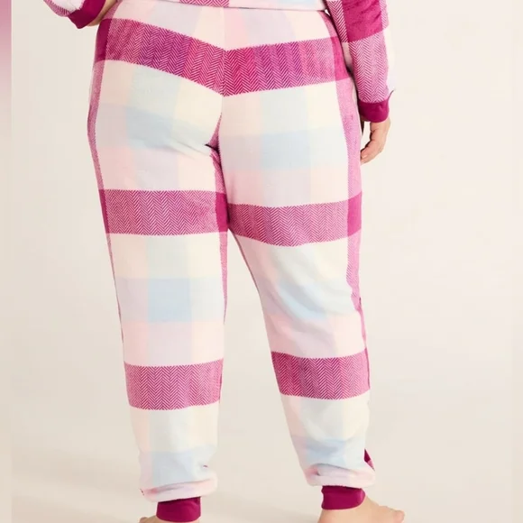Nwt Joyspun Women's and Women's Plus Plush Sleep Jogger Pants - Picture 2 of 8